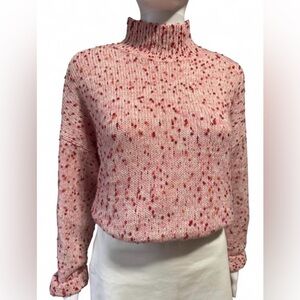 LC Lauren Conrad Pink Speckled Turtleneck Sweater